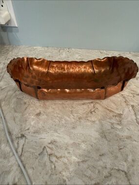 Gregorian Hammered Copper Decorative Bowl - Copper Finish